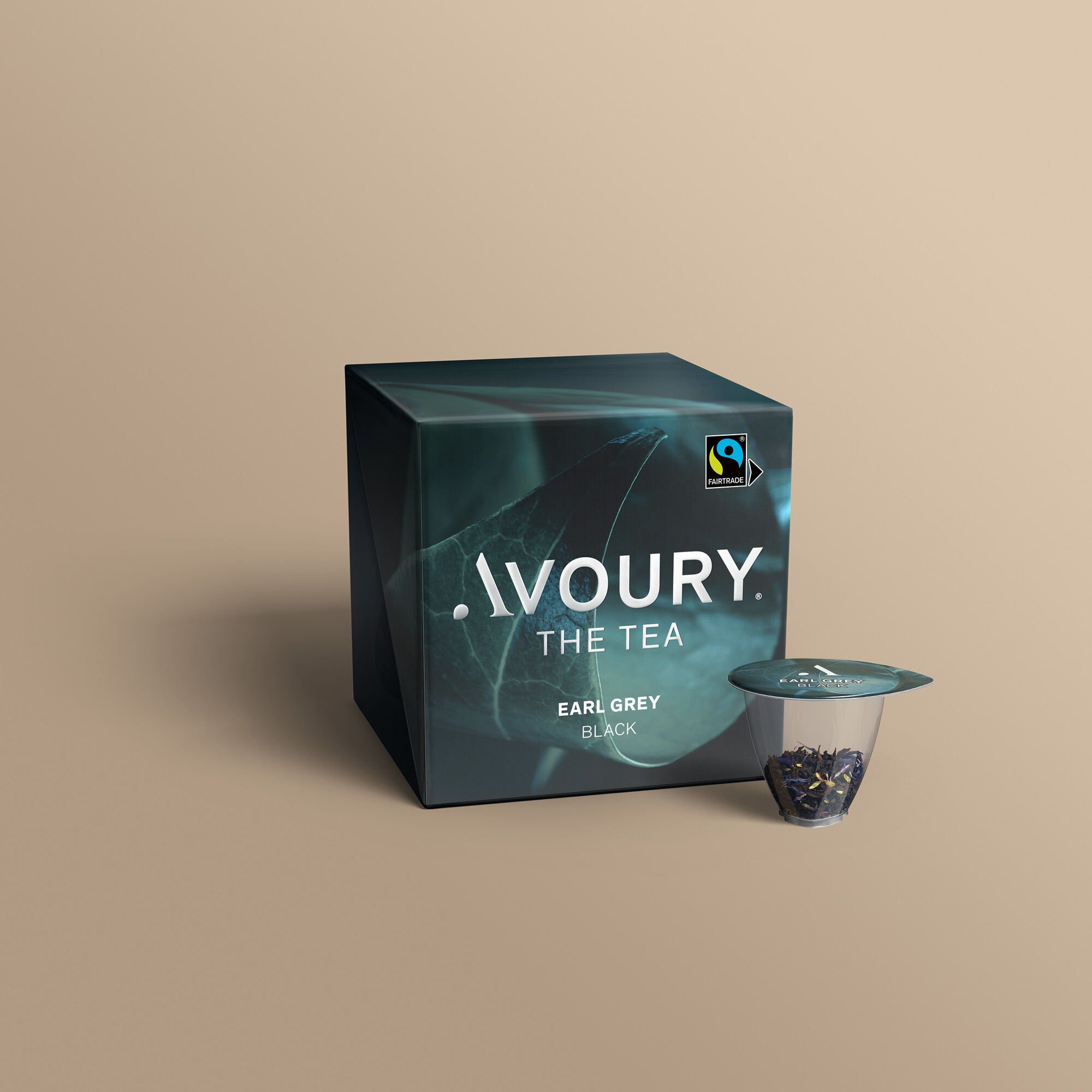 Avoury EARL GREY with a fairtrade seal 